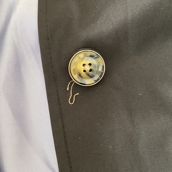 London fog black lined trench coat women’s petite small - Picture 4 of 11